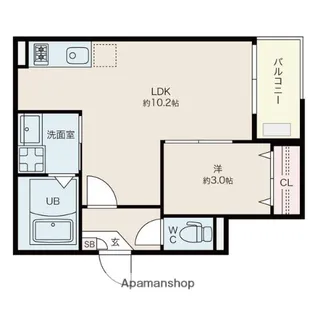 JACK SHOHOⅡ【3階】の間取り