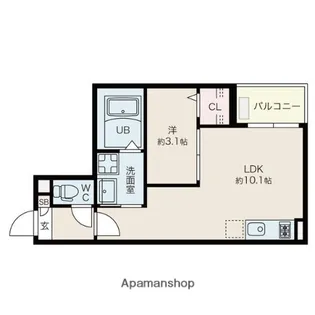 JACK SHOHOⅡ【2階】の間取り