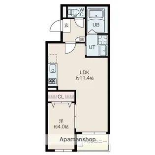 JACK KANSEIⅥ【1階】の間取り