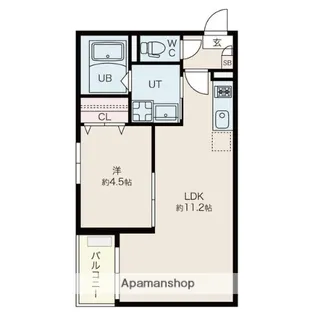 JACK KANSEIⅥ【2階】の間取り