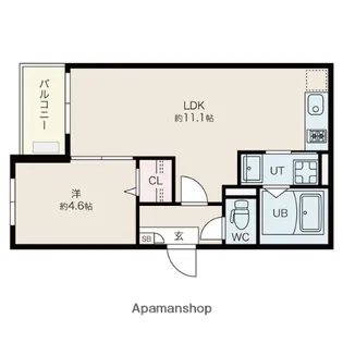 JACK KANSEIⅥ【3階】の間取り