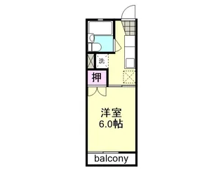 メゾンサンク【2階】の間取り