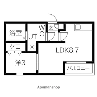 MAKES R 伝馬公園【1階】の間取り