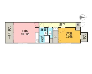 341九番町【3階】の間取り