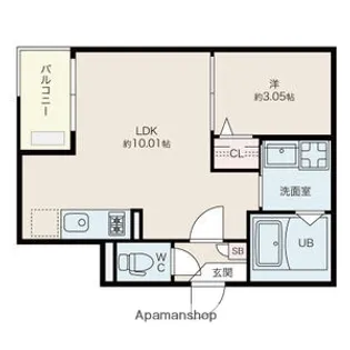 Jack uchidabashiⅢ【1階】の間取り