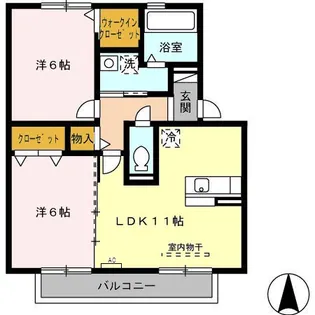 ソルジェンテ【2階】の間取り