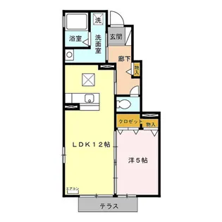 サンモール南野【1階】の間取り