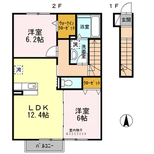 グランディール J【2階】の間取り
