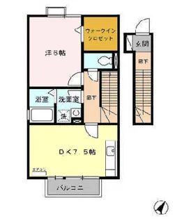 パティオ南野【2階】の間取り