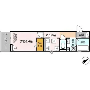トレンタ 氷室【2階】の間取り