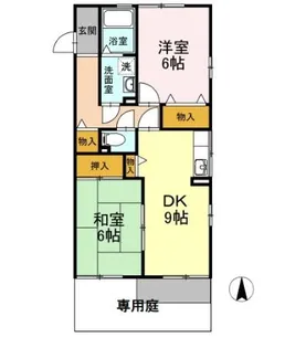 リマーニ江松【1階】の間取り
