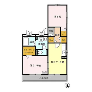 エクセラン彩【2階】の間取り