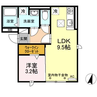エクラシエール【101号室】の間取り