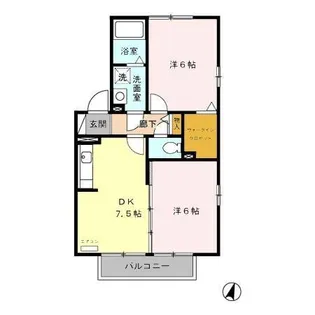 淑風苑【2階】の間取り