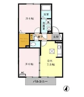 淑風苑【2階】の間取り