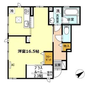 LIMINESS【102号室】の間取り