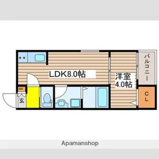 モンヴィーニュ熱田神宮【1階】の間取り