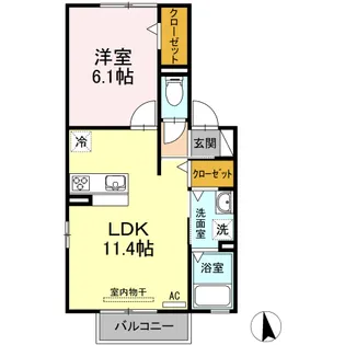ミラコスタ【2階】の間取り