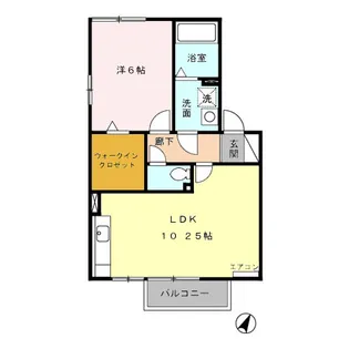 エバードリーム【2階】の間取り