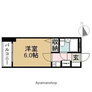 上高畑SKYマンション2【4階】の間取り