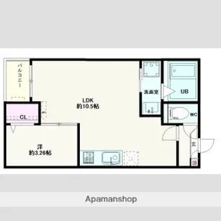 JACK ROKUBANⅠ【3階】の間取り