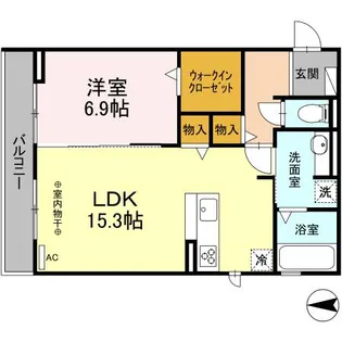リヴェール広田【3階】の間取り