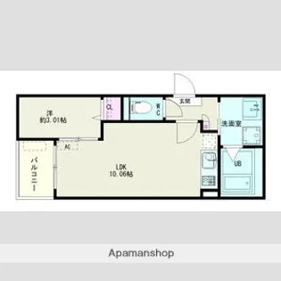 Jack komeiⅡ【1階】の間取り