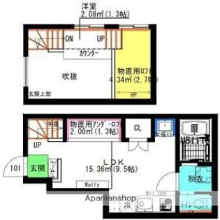 ル・シャトレ笠寺【1階】の間取り