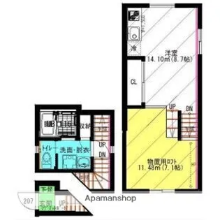 ル・シャトレ笠寺【2階】の間取り