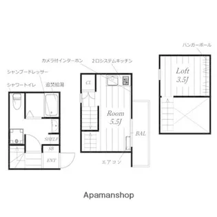 ル サブール【2階】の間取り
