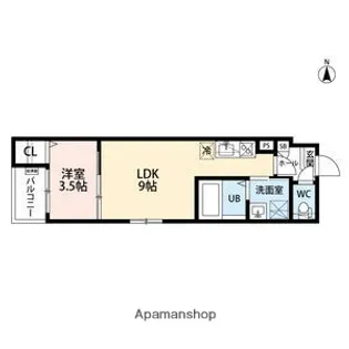 CRASTINE弥生町A棟【1階】の間取り