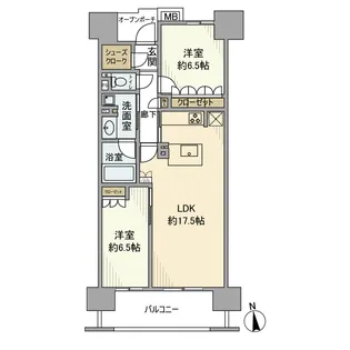 ザ・マリンスクエア【4階】の間取り