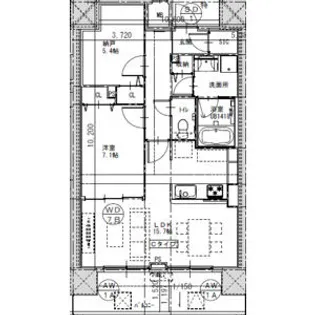 さくらHILLS ROKUBAN PLATINUM RESIDE【602号室】の間取り