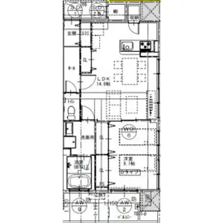 さくらHILLS ROKUBAN PLATINUM RESIDE【9階】の間取り