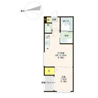 ル・シェール南名古屋【3階】の間取り