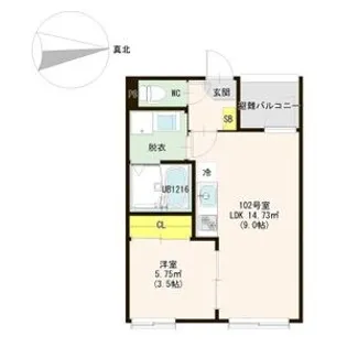 ル・シェール南名古屋【1階】の間取り