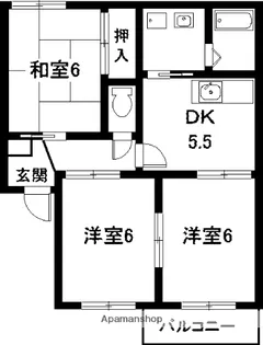 パークハウス明円【2階】の間取り