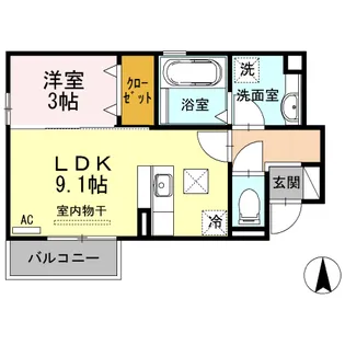 マウナ・マナ【1階】の間取り