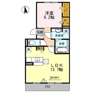 グランドール正徳【1階】の間取り