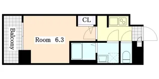 S-RESIDENCE神宮西駅前ascent【14階】の間取り