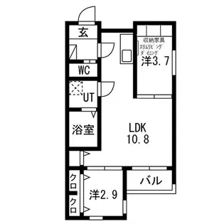 ilusion道徳【3階】の間取り