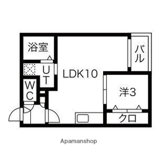 WARREN TOBEⅠ【1階】の間取り
