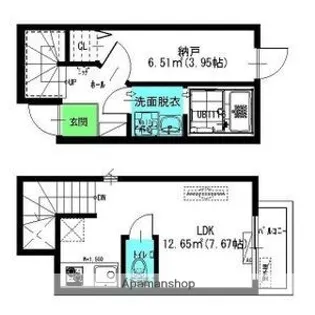 グランレーヴ呼続【1階】の間取り