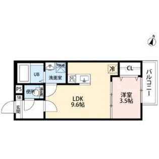 ラポート日比野【1階】の間取り