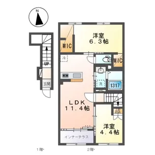 プレタージュ【2階】の間取り