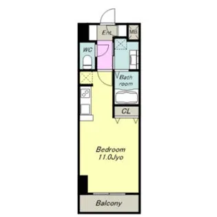 フローラ草平【3階】の間取り