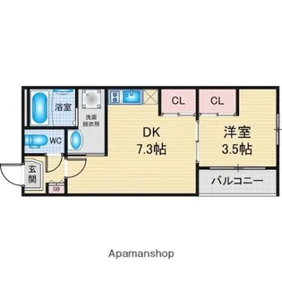 リーガル東海通【1階】の間取り
