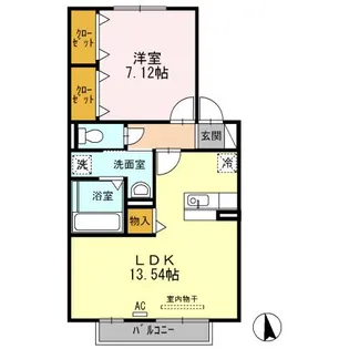 サンパルク【2階】の間取り