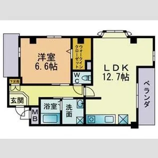 サンテラス【2階】の間取り