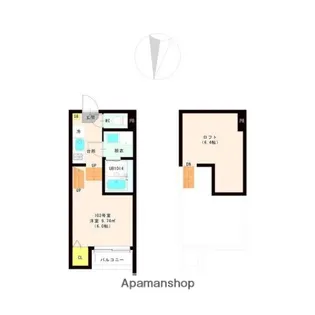 ポラリス星宮【1階】の間取り